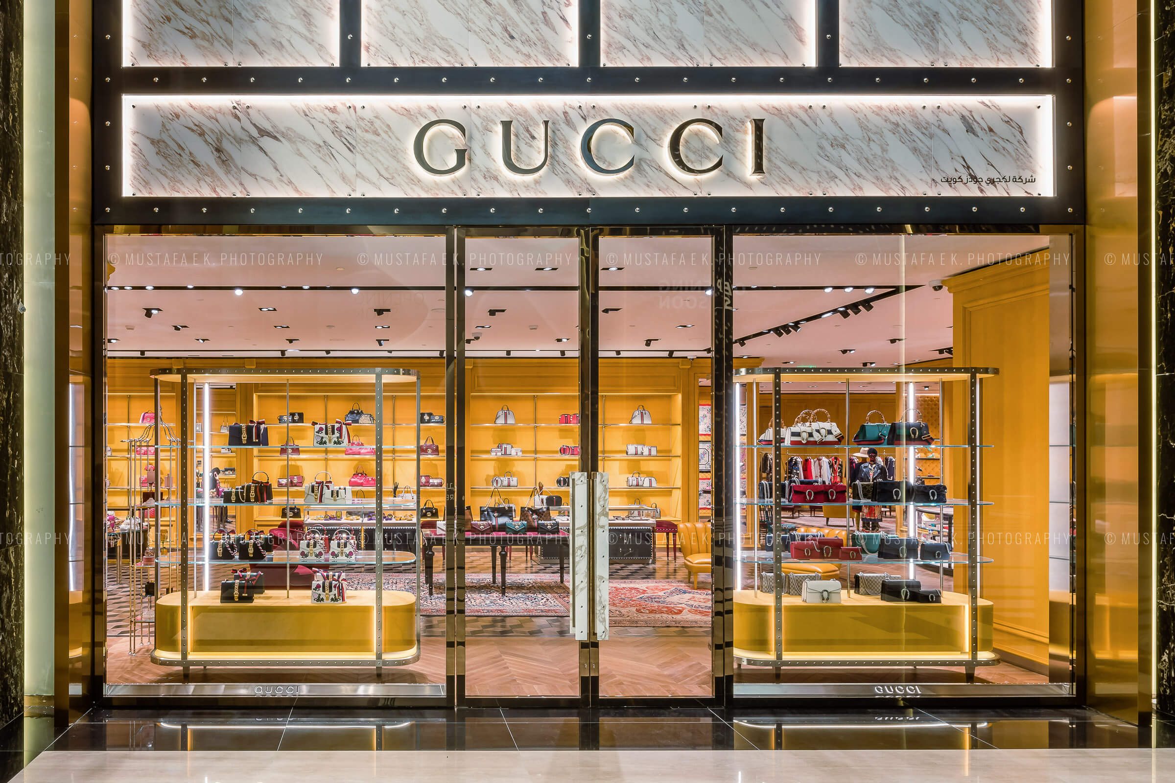 Gucci Store Kuwait Dubai Photographer Interior Architecture Photography UAE Abu Dhabi Musthafa