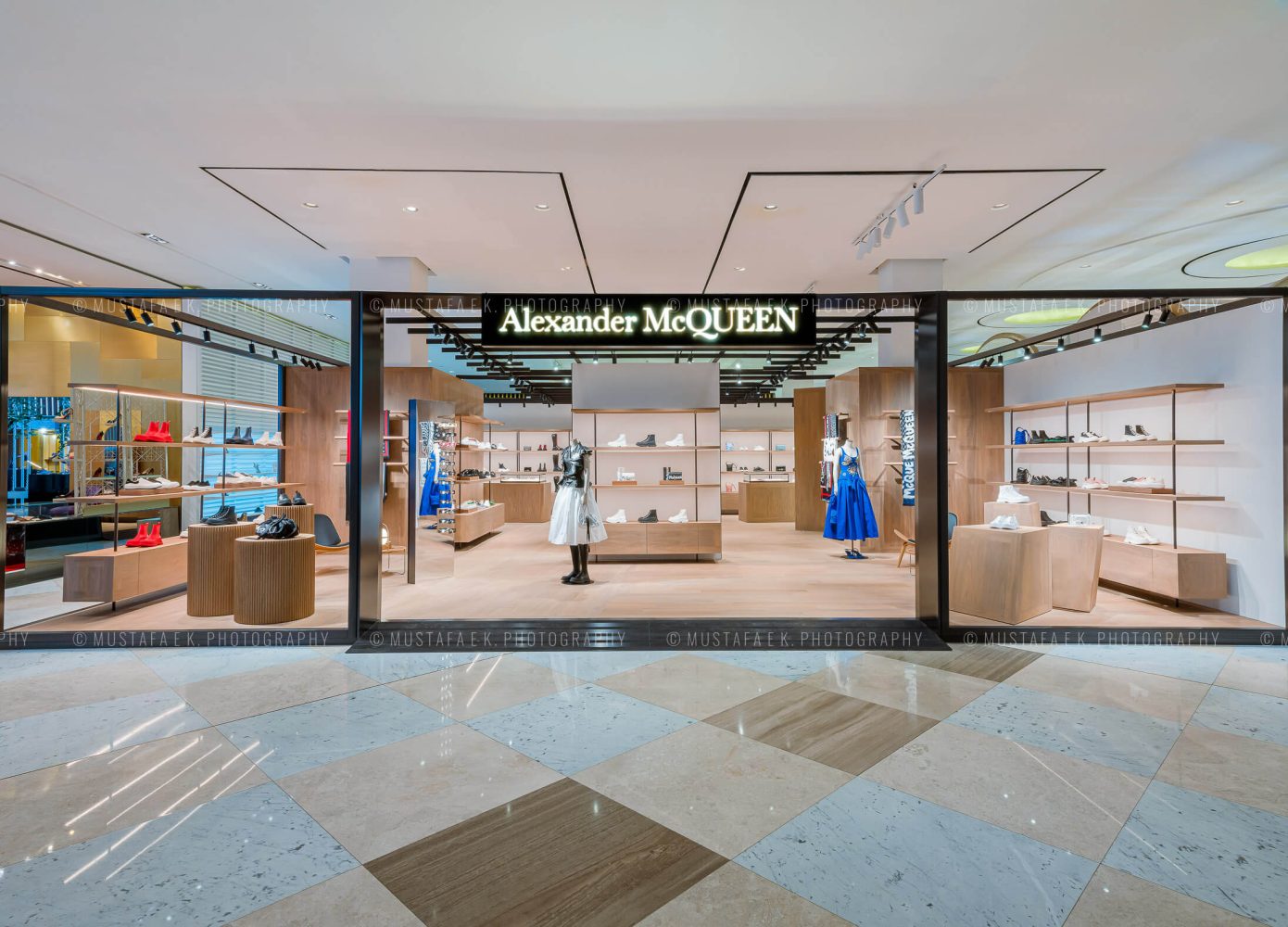 Alexander Mcqueen Dubai Mall Level Store Kuwait Dubai Interior Retail Store Photography Professional Freelance Photographer Abu Dhabi UAE 01