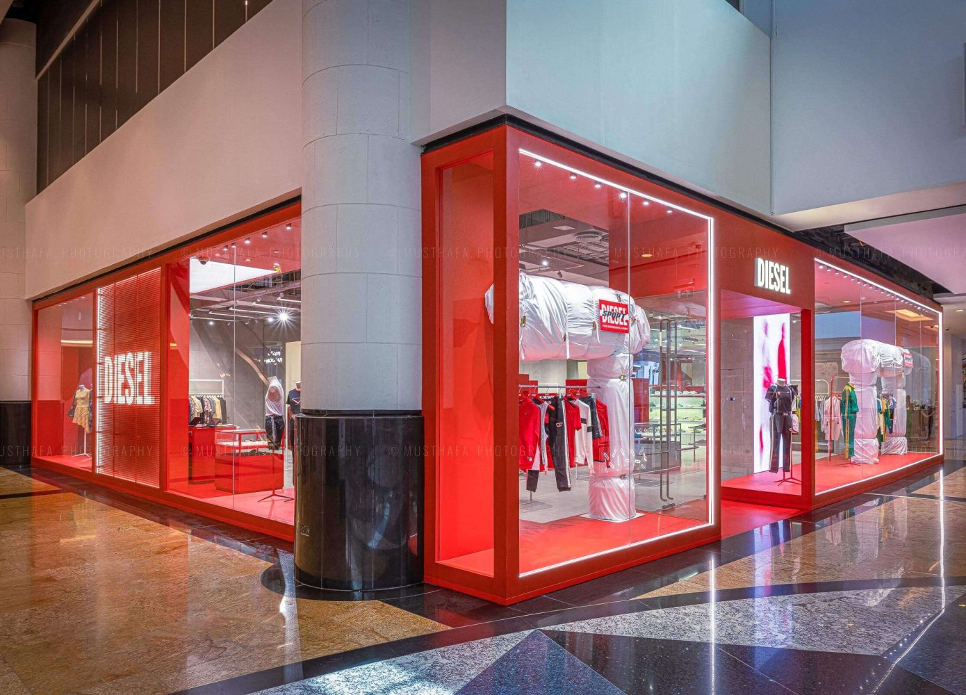 Diesel Dubai Mall of Emirates MOE Store Retail Interior Photographer Luxury Brands Professional Freelance Abu Dhabi UAE Kuwait KSA Riyadh 01