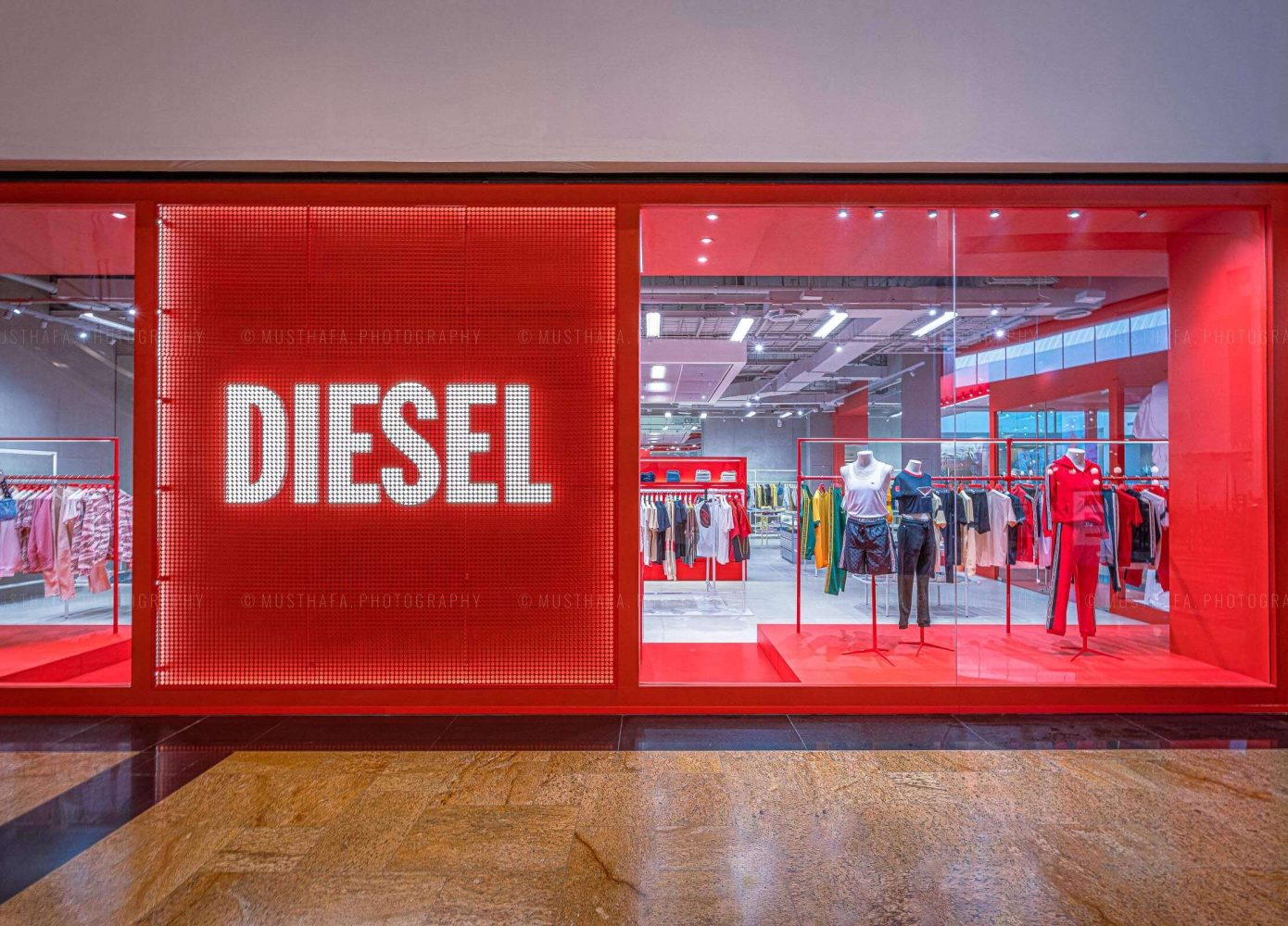 Diesel Dubai Mall of Emirates MOE Store Retail Interior Photographer Luxury Brands Professional Freelance Abu Dhabi UAE Kuwait KSA Riyadh 02