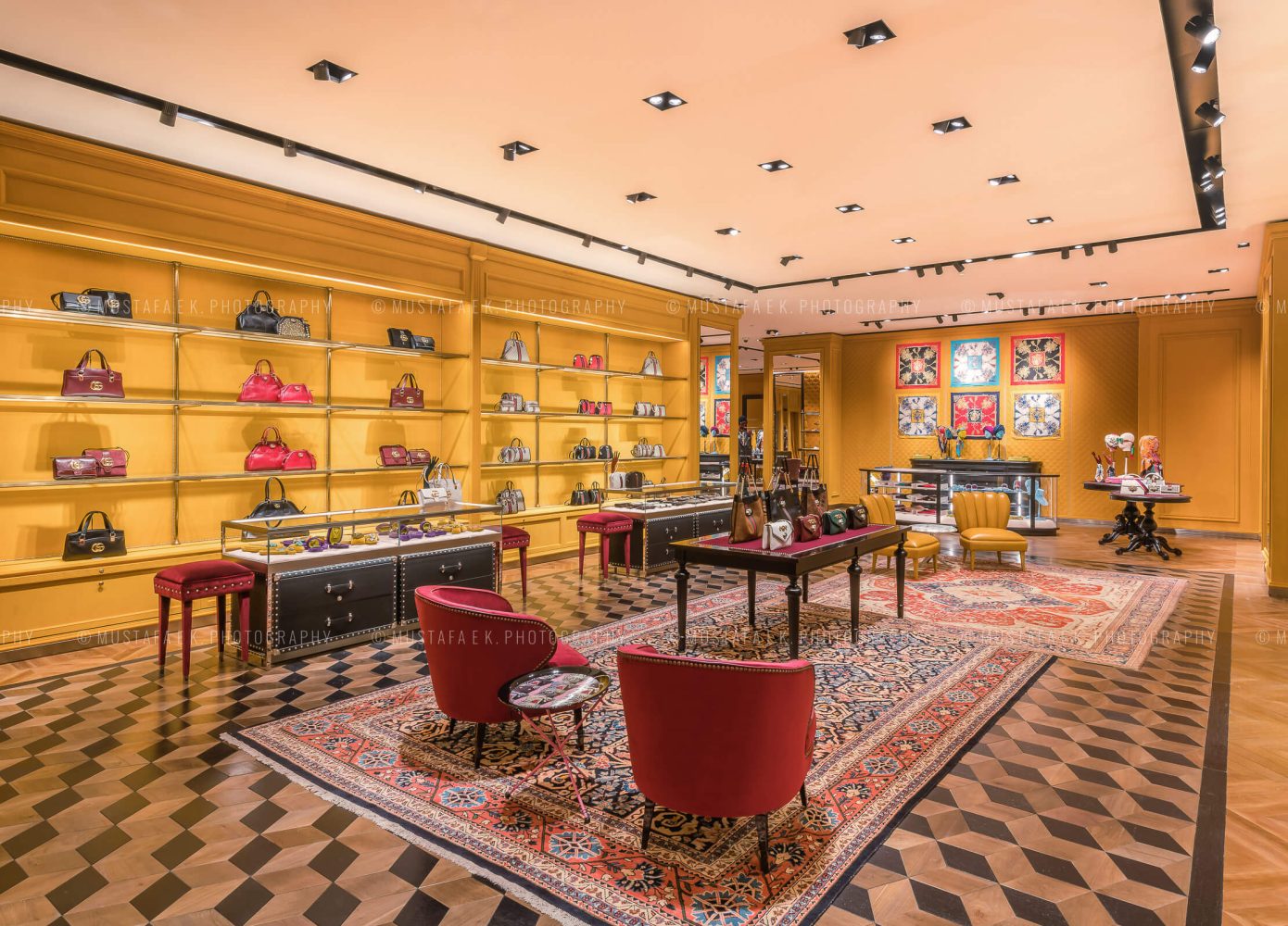 Gucci Store Dubai Business Bay Photographer Interior Architecture Photography UAE Kuwait Abu Dhabi Musthafa