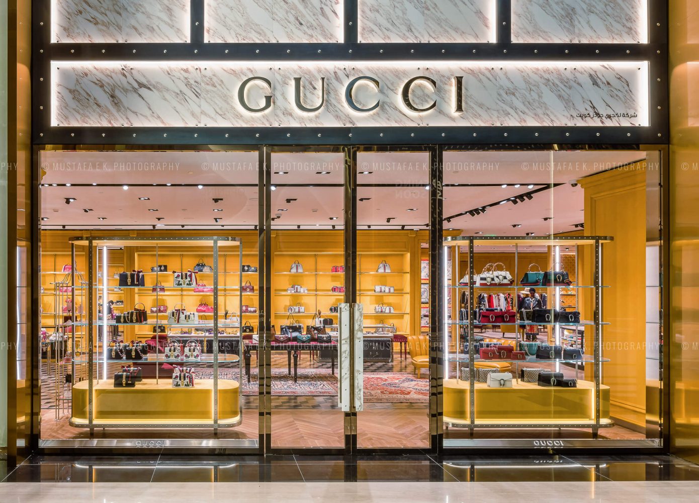 Gucci Store Kuwait Dubai Photographer Interior Architecture Photography UAE Abu Dhabi Musthafa