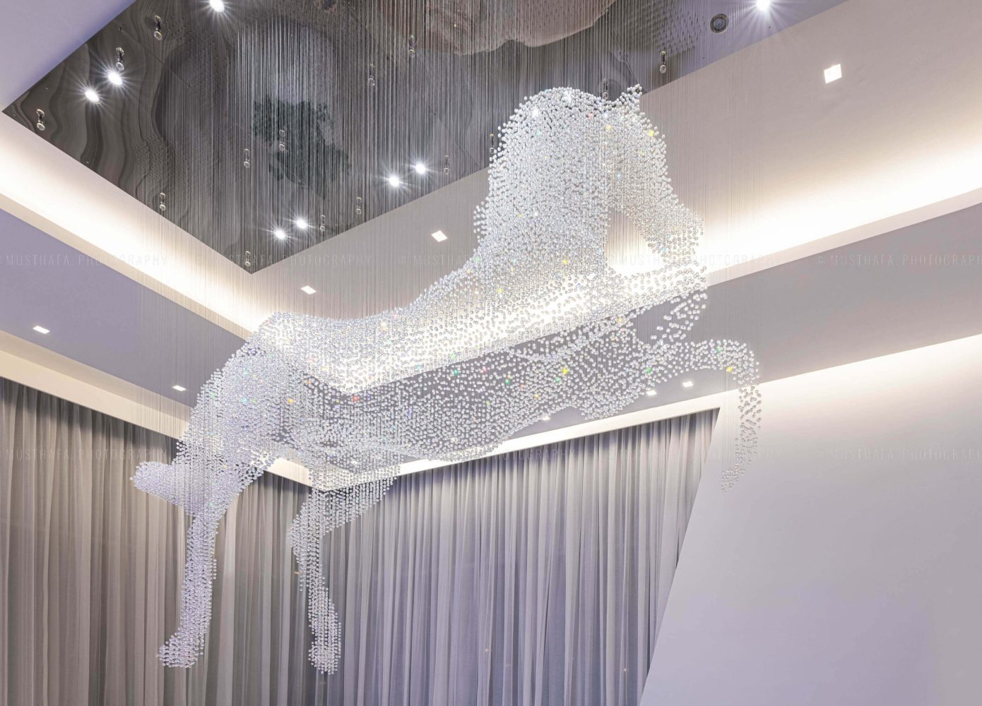 Kuwait Villa Interior Photography Dubai UAE Photographer Fit Out chandelier ceiling lighting Decor 05