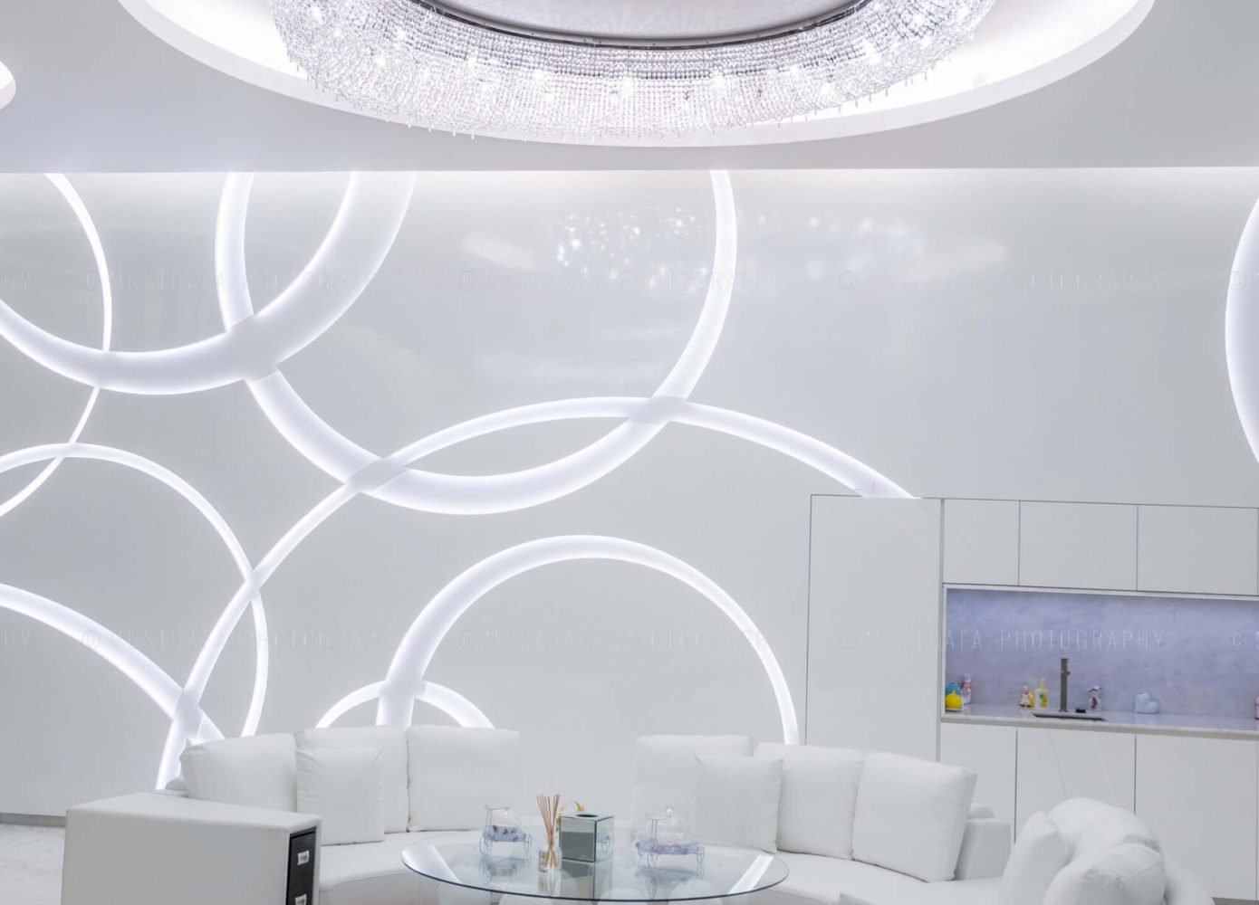 Kuwait Villa Interior Photography Dubai UAE Photographer Fit Out chandelier ceiling lighting Decor 10