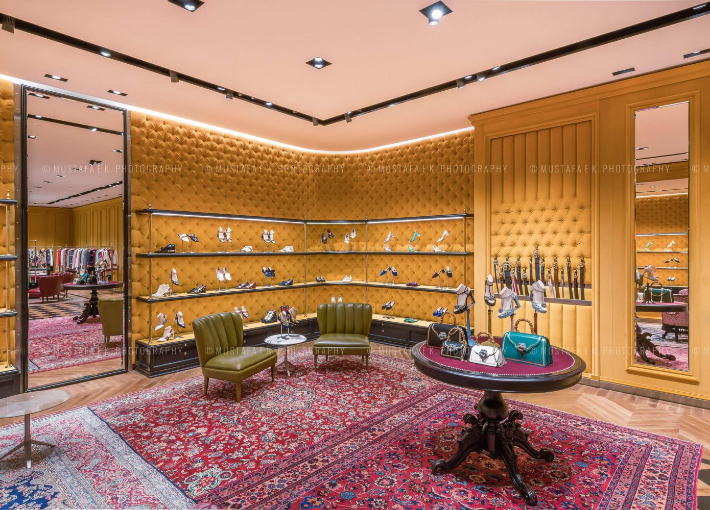 Professional Gucci Store Dubai Photography Interior Architecture Photographer UAE Kuwait Musthafa