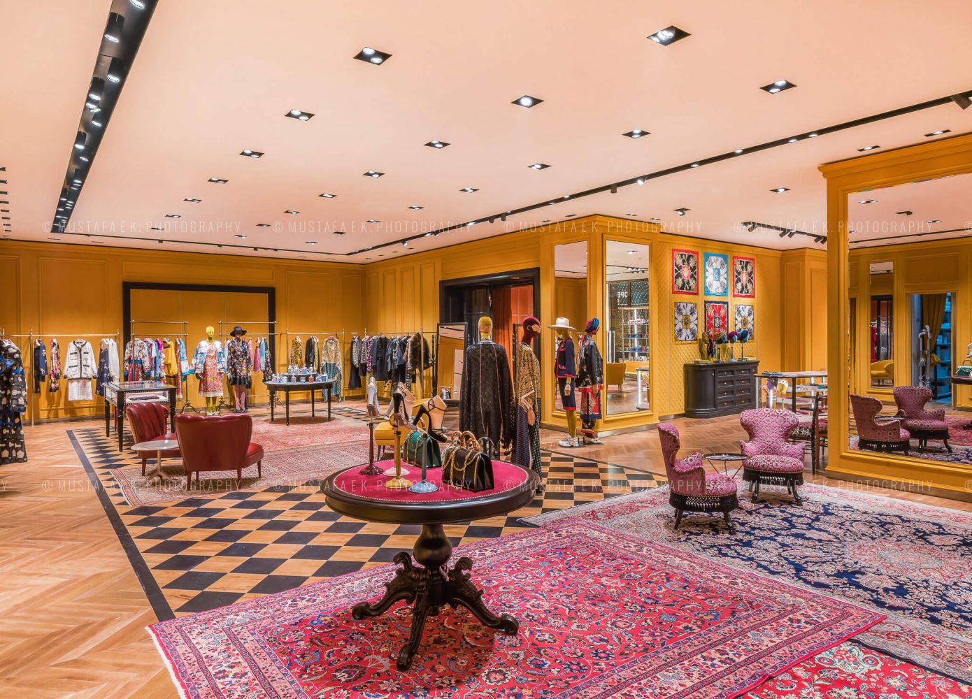 Top Gucci Store Dubai Best Photographer Interior Architecture Photography UAE Kuwait Abu Dhabi Musthafa